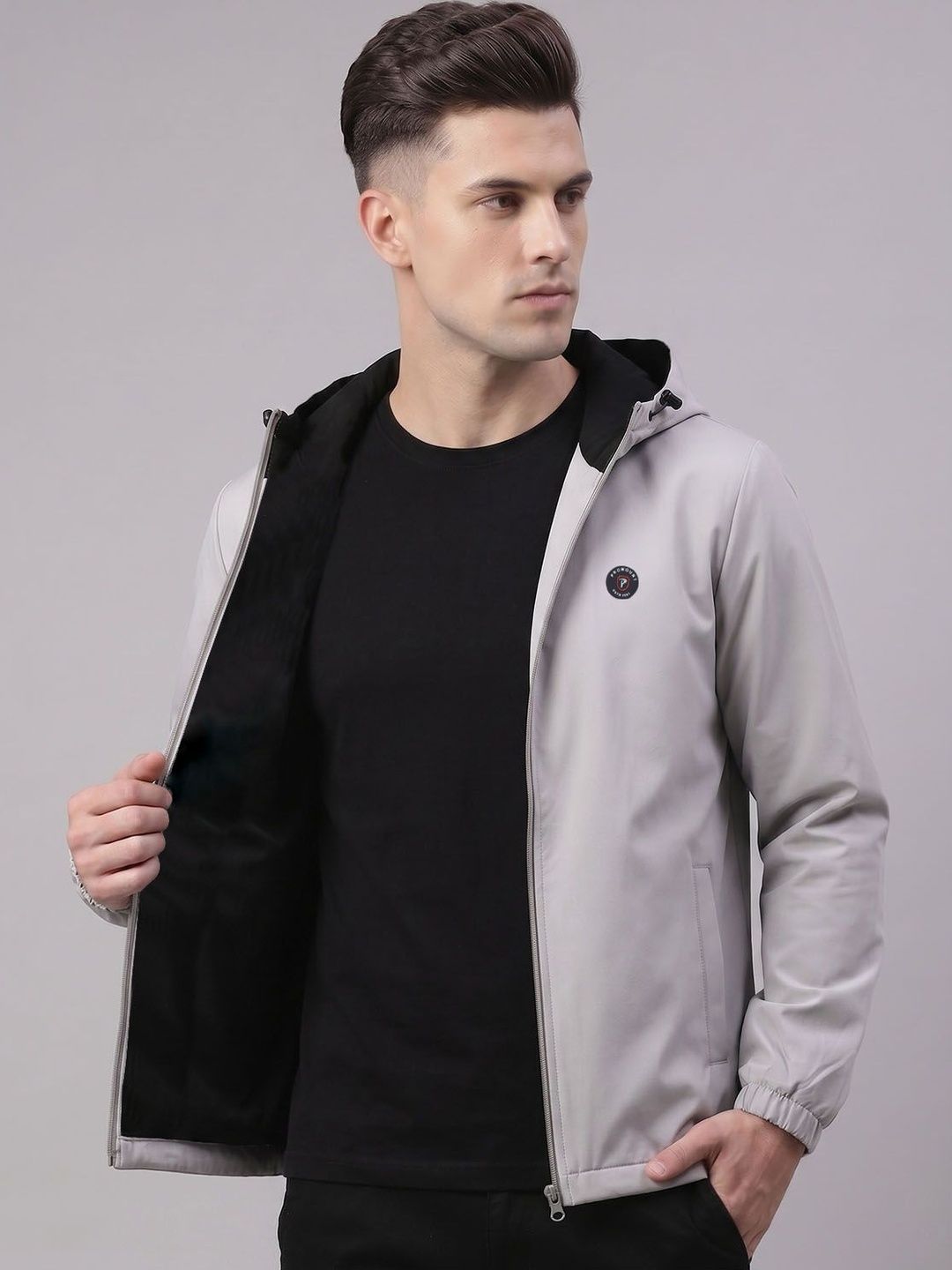 MOUNTAIN COLOURS Men Lightweight Training or Gym Woven Jacket
