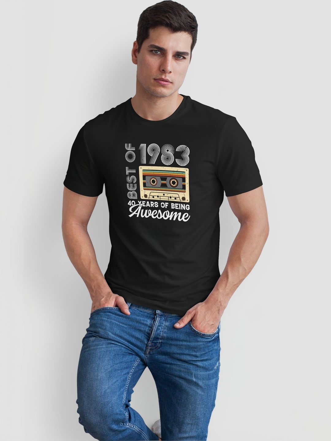 Seekbuylove Men Printed Bio Finish T-shirt