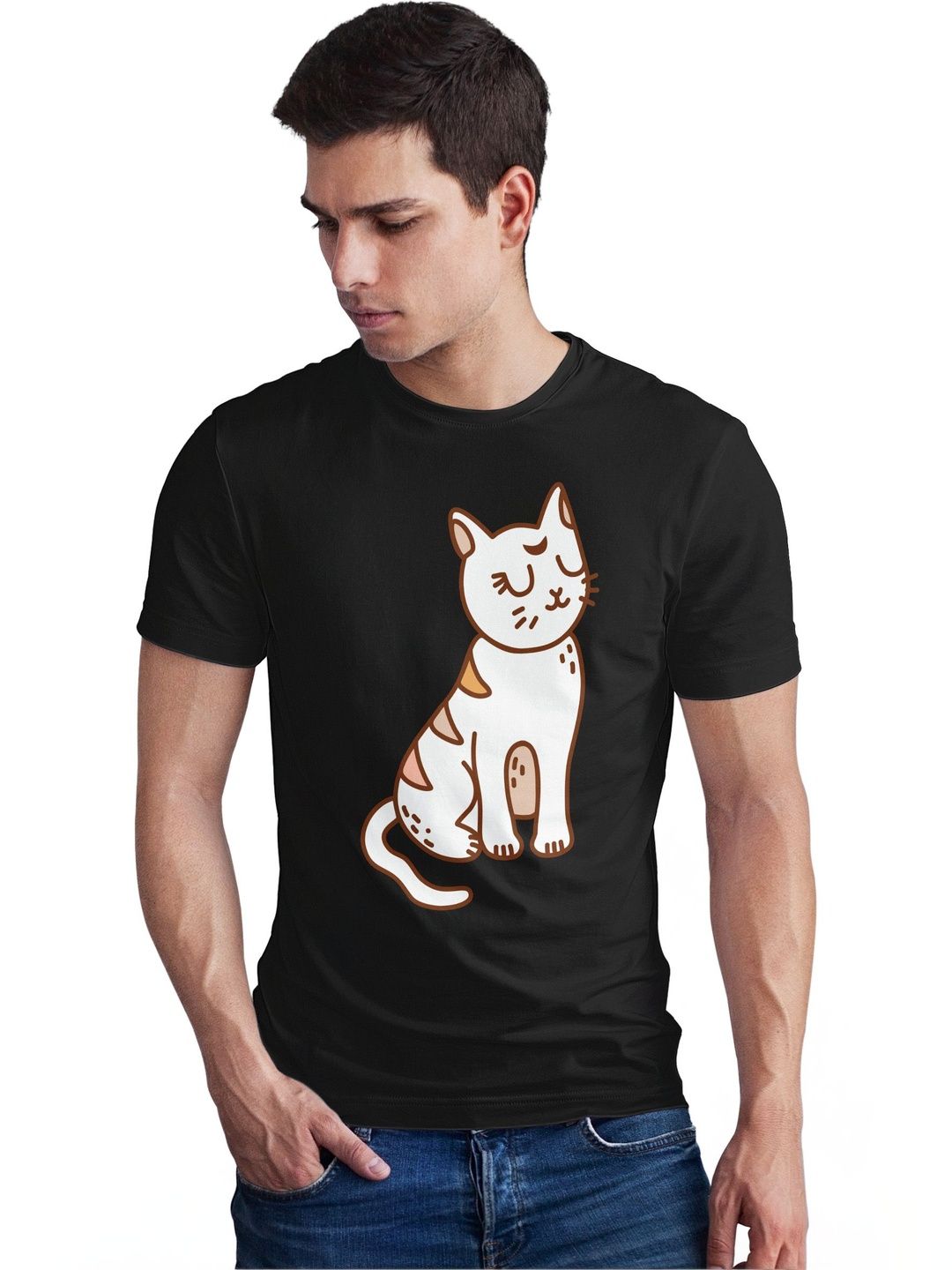 Seekbuylove Men Printed Bio Finish T-shirt
