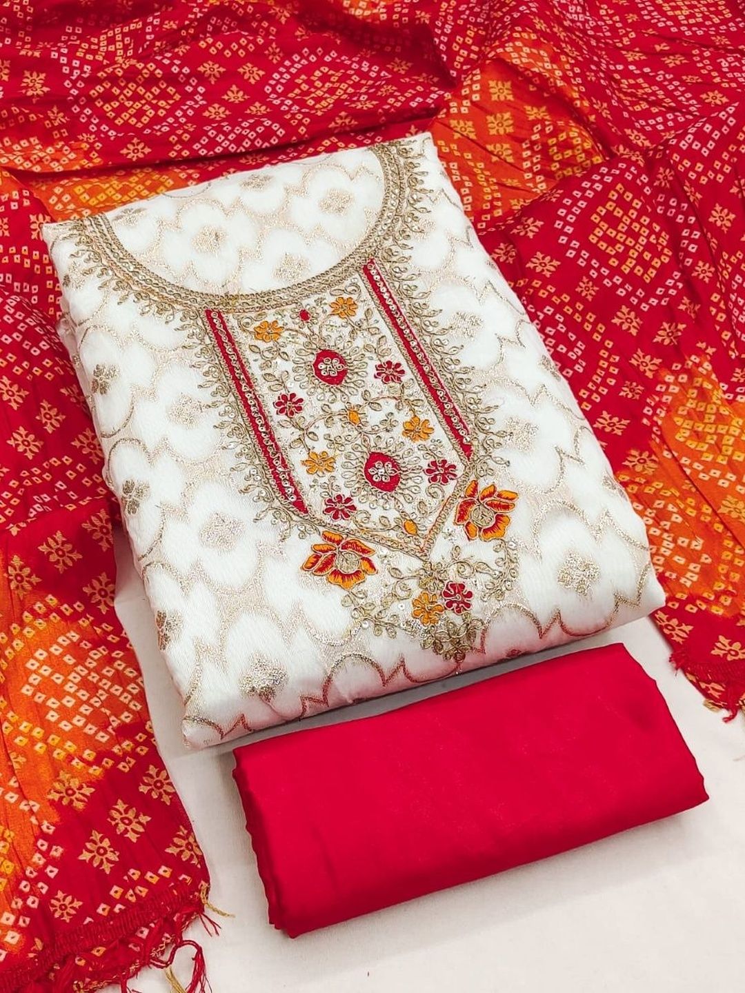 KALINI Unstitched Dress Material