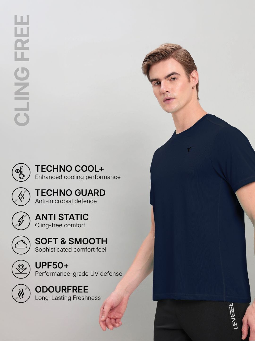 Technosport Men Slim Fit T-shirt