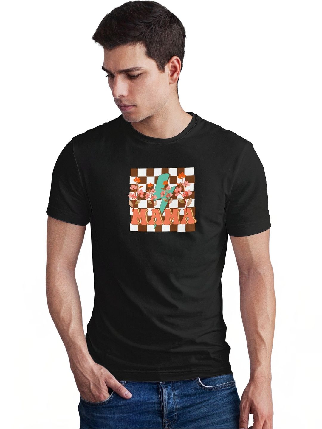 Seekbuylove Men Printed Bio Finish T-shirt