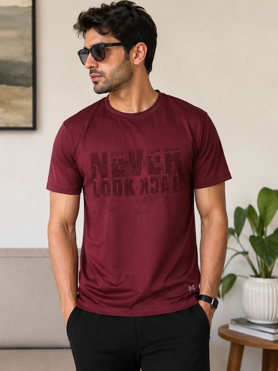 Force NXT Men Typography Printed T-shirt
