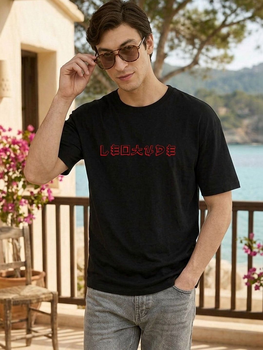 JUST ROAR Men Printed T-shirt