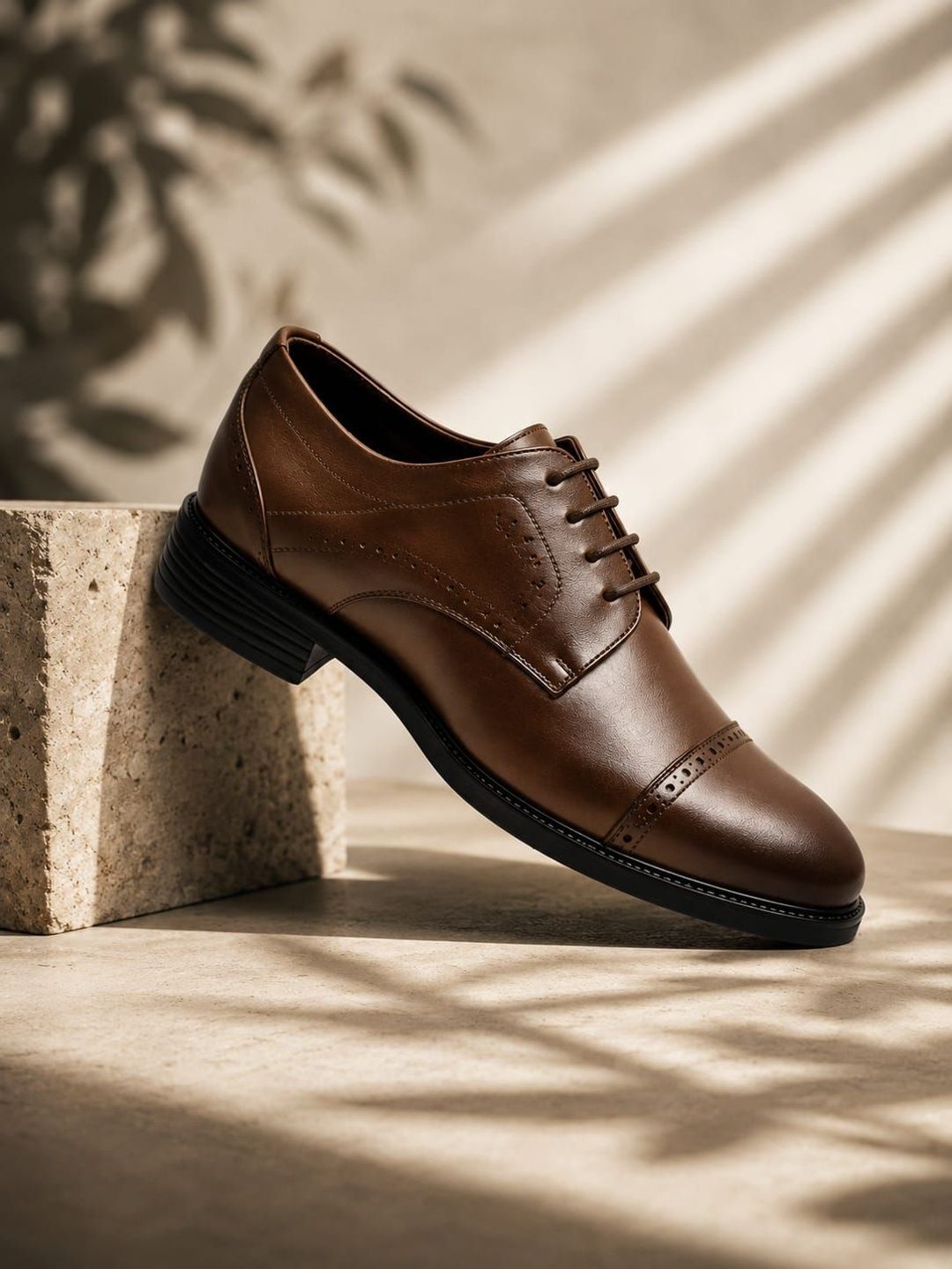 House of Pataudi Men Round-Toe Formal Derbys