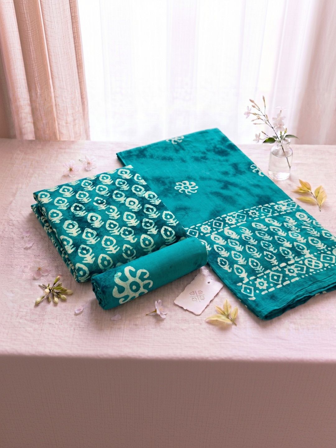 Madhuri Creation Embellished Pure Cotton Unstitched Dress Material