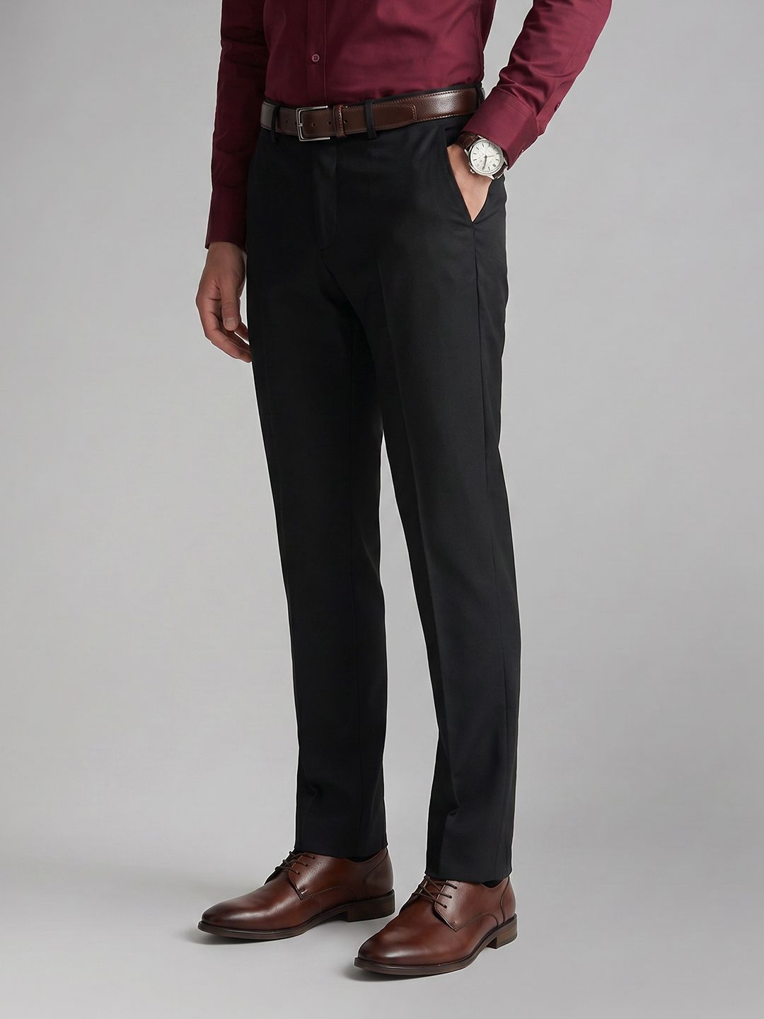 Allen Solly Allen Solly Men Slim Fit Formal Trousers