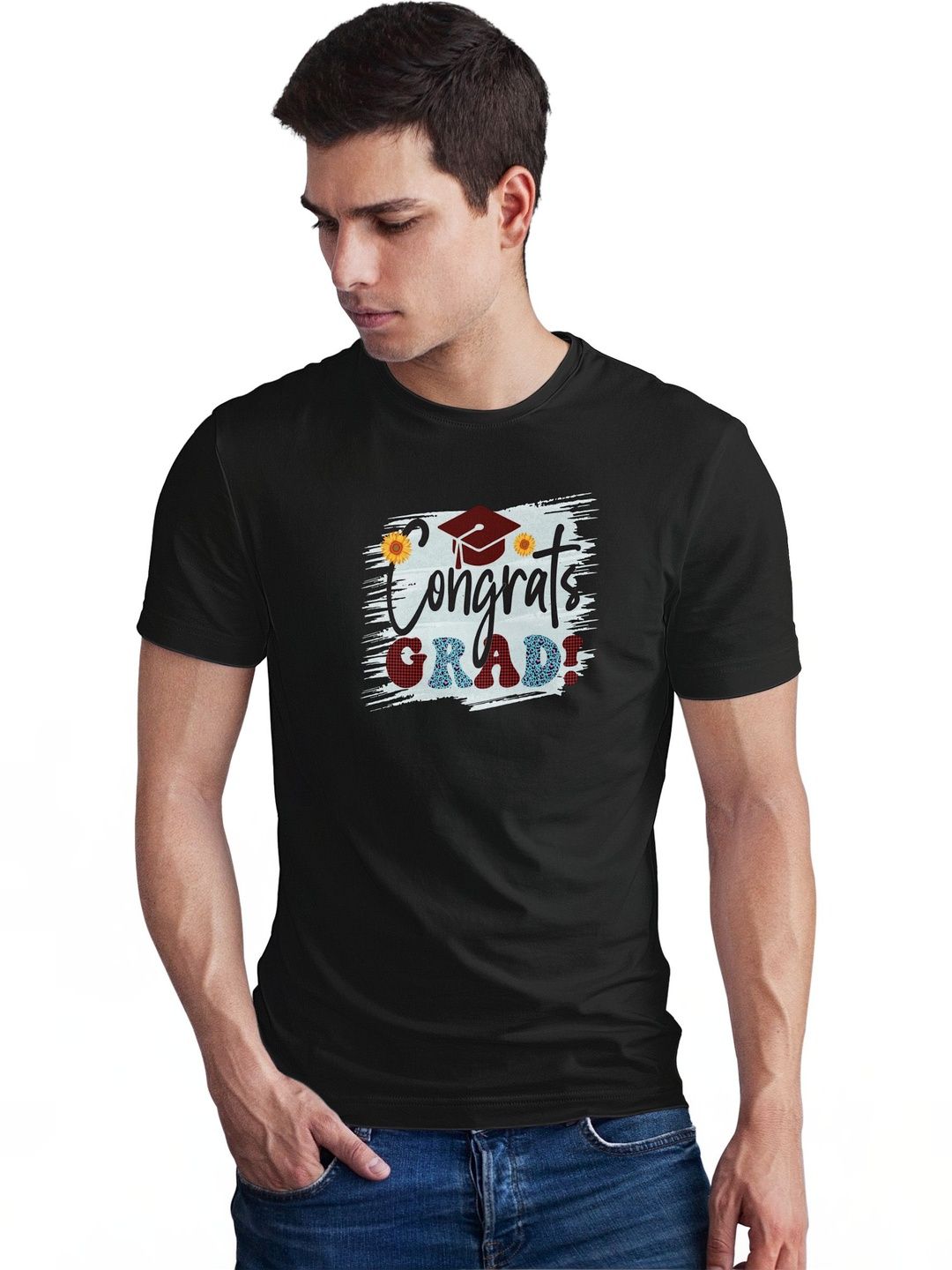 Seekbuylove Men Typography Printed Bio Finish T-shirt