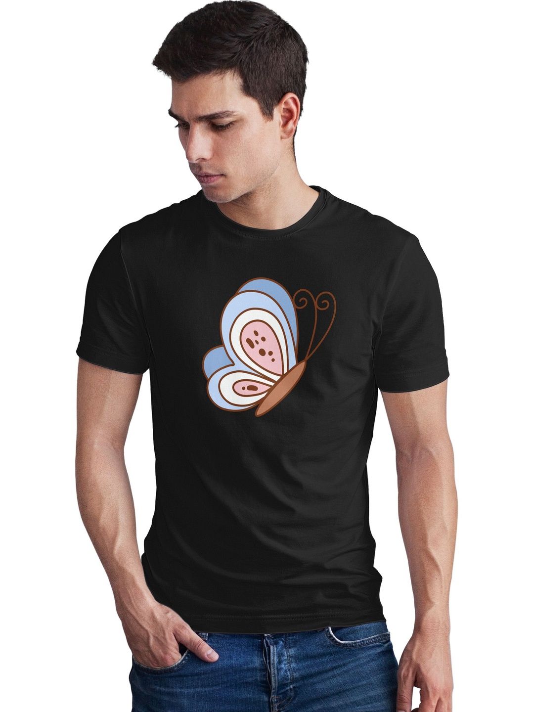Seekbuylove Men Printed Bio Finish T-shirt