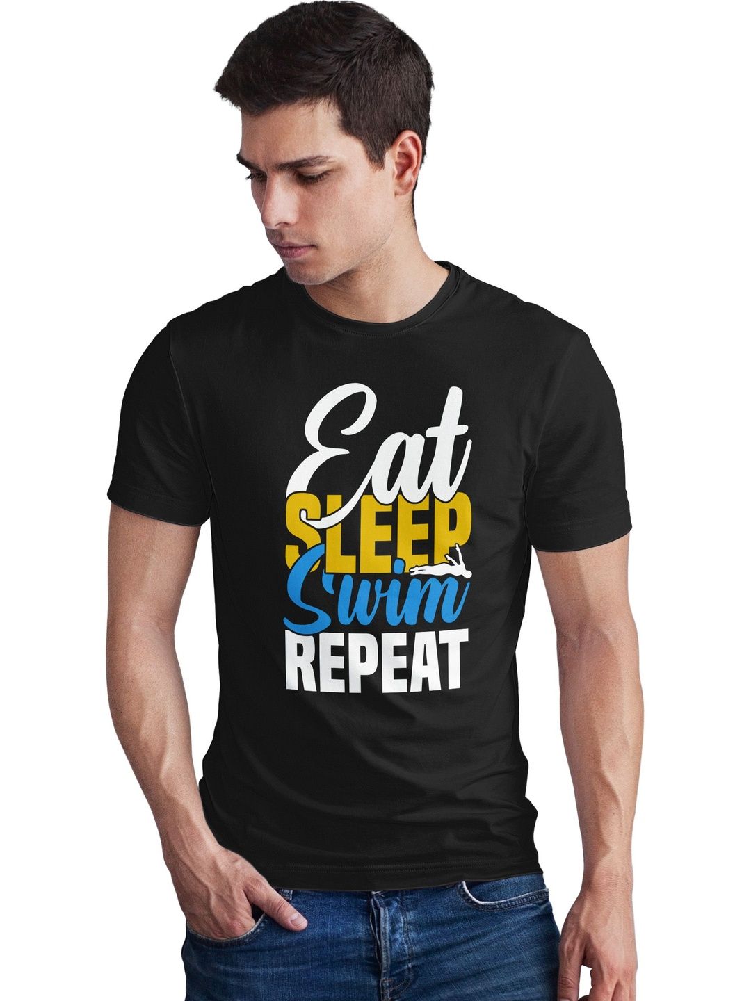 Seekbuylove Men Typography Printed Bio Finish T-shirt