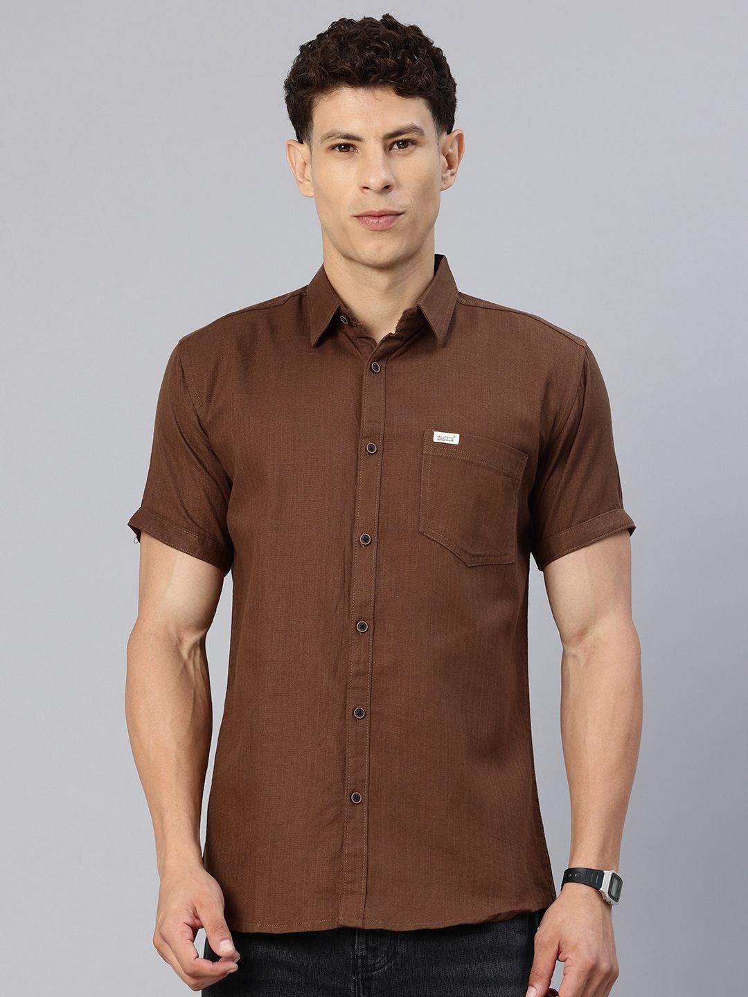 Majestic Man Pure Cotton Casual Shirt