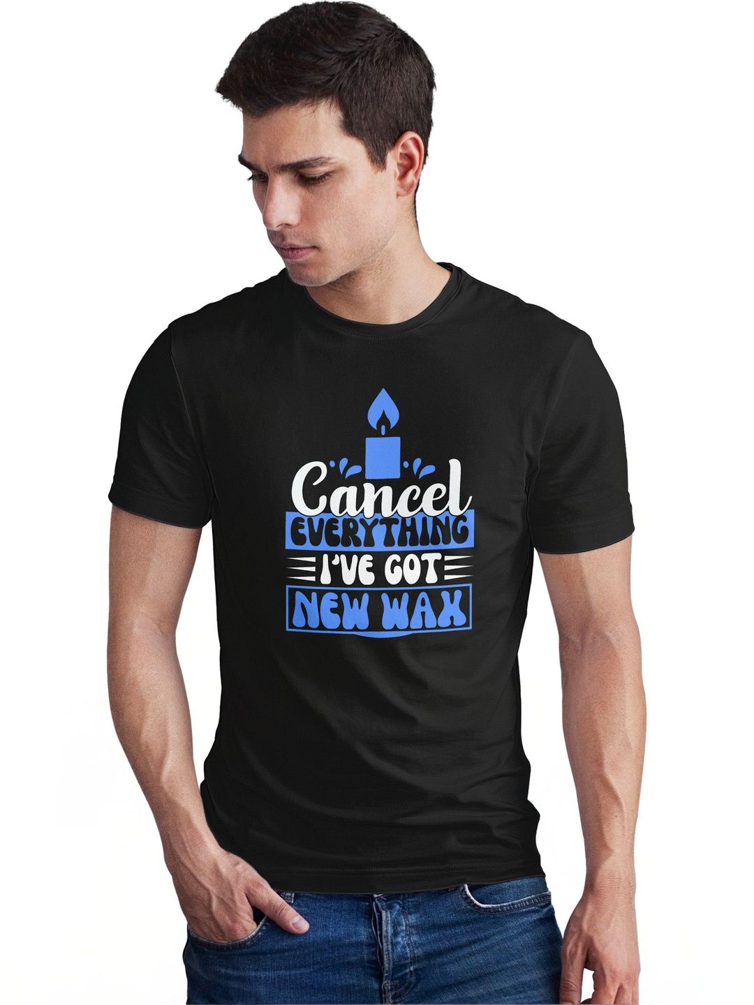 Seekbuylove Men Typography Printed Bio Finish T-shirt