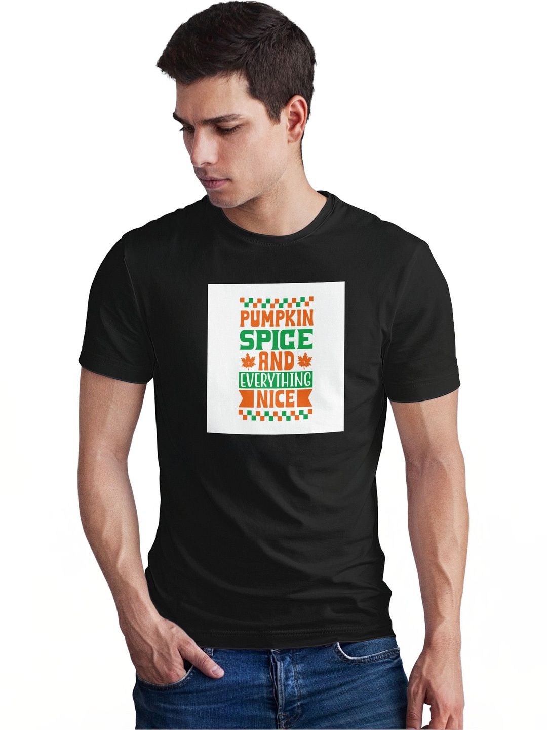 Seekbuylove Men Typography Printed Bio Finish T-shirt