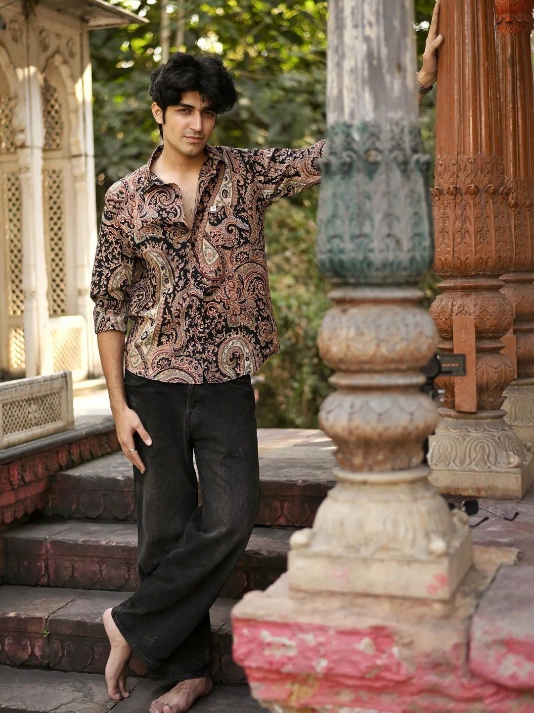 Hues Fab Hues Fab Men Slim Fit Printed Casual Shirt