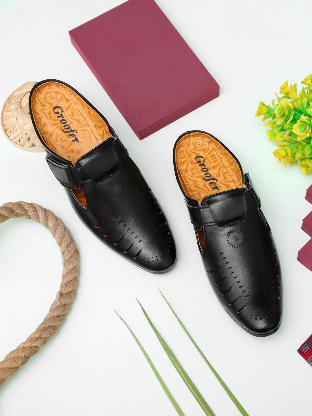 Groofer Men Velcro Shoe-Style Sandals