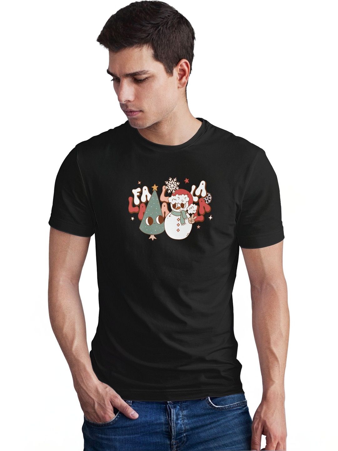 Seekbuylove Men Printed Bio Finish T-shirt