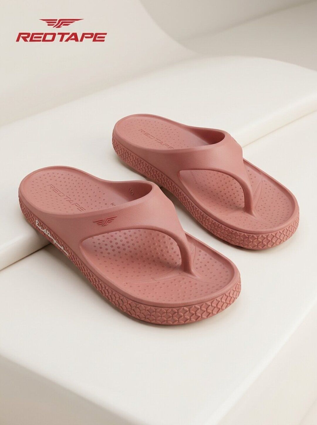 Women Thong Flip-Flops Red Tape Women Self Design Lightweight Comfort Thong Flip-Flops