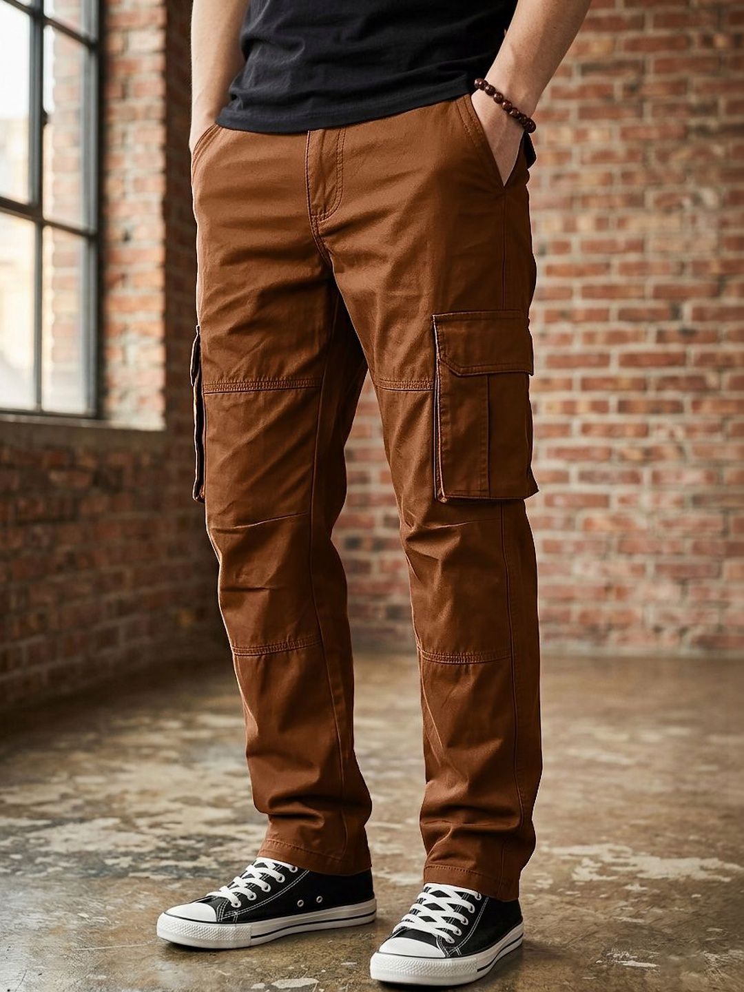 VOOTER VOOTER Men Relaxed Cargos Trousers