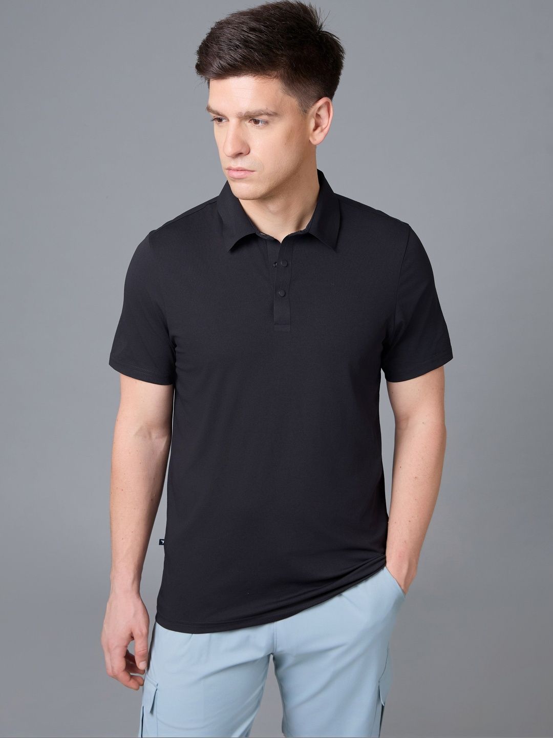 Technosport Men Polo Collar Slim Fit T-shirt