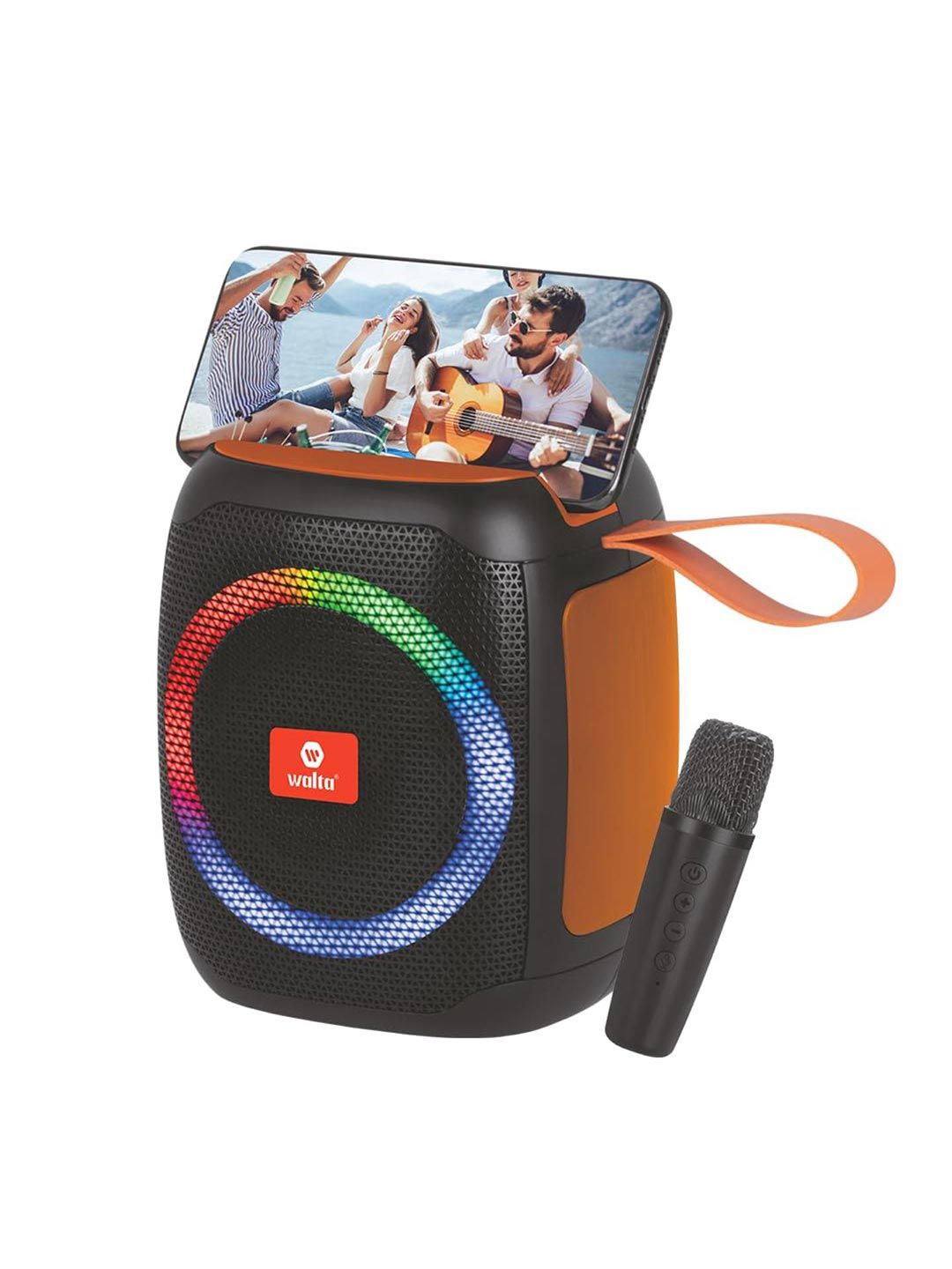 WALTA 5W Pop Star Portable Wireless Bluetooth Speaker with Karaoke Mic