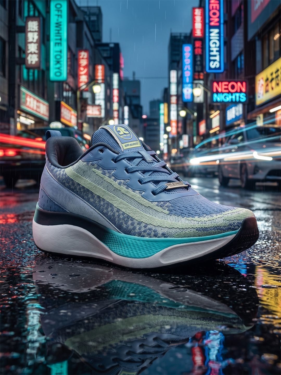 OFF LIMITS Neptune Blue Mesh Running Shoes