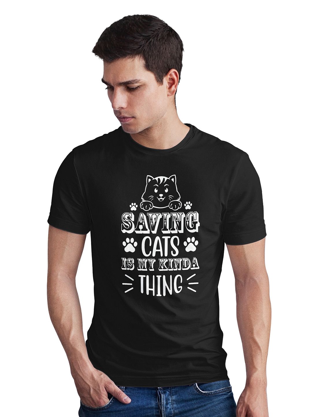 Seekbuylove Men Printed Bio Finish T-shirt