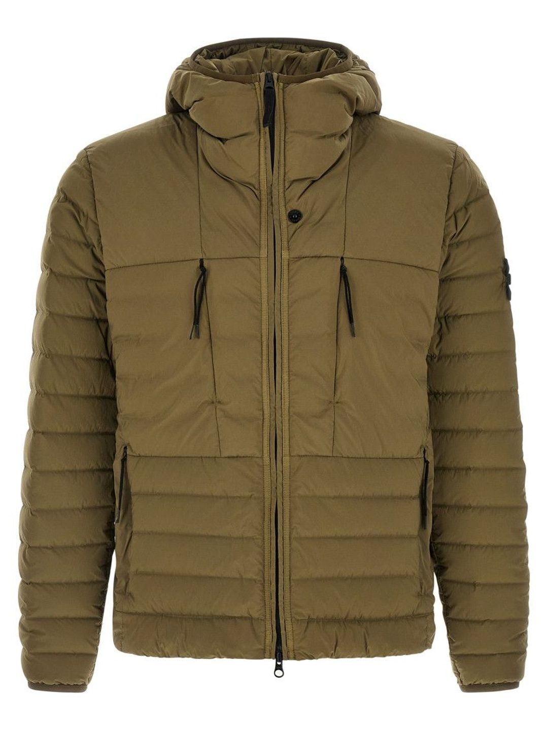 Stone Island Green Quilted Hood Jacket