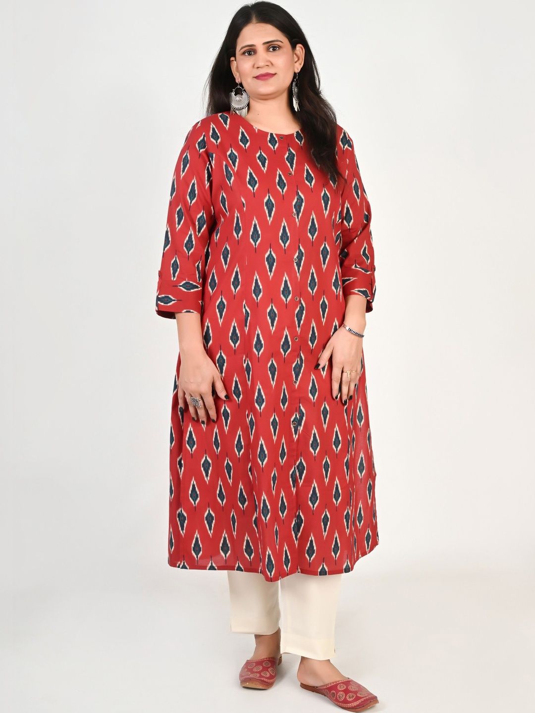 VIFA PLUS Women Geometric Printed Kurta