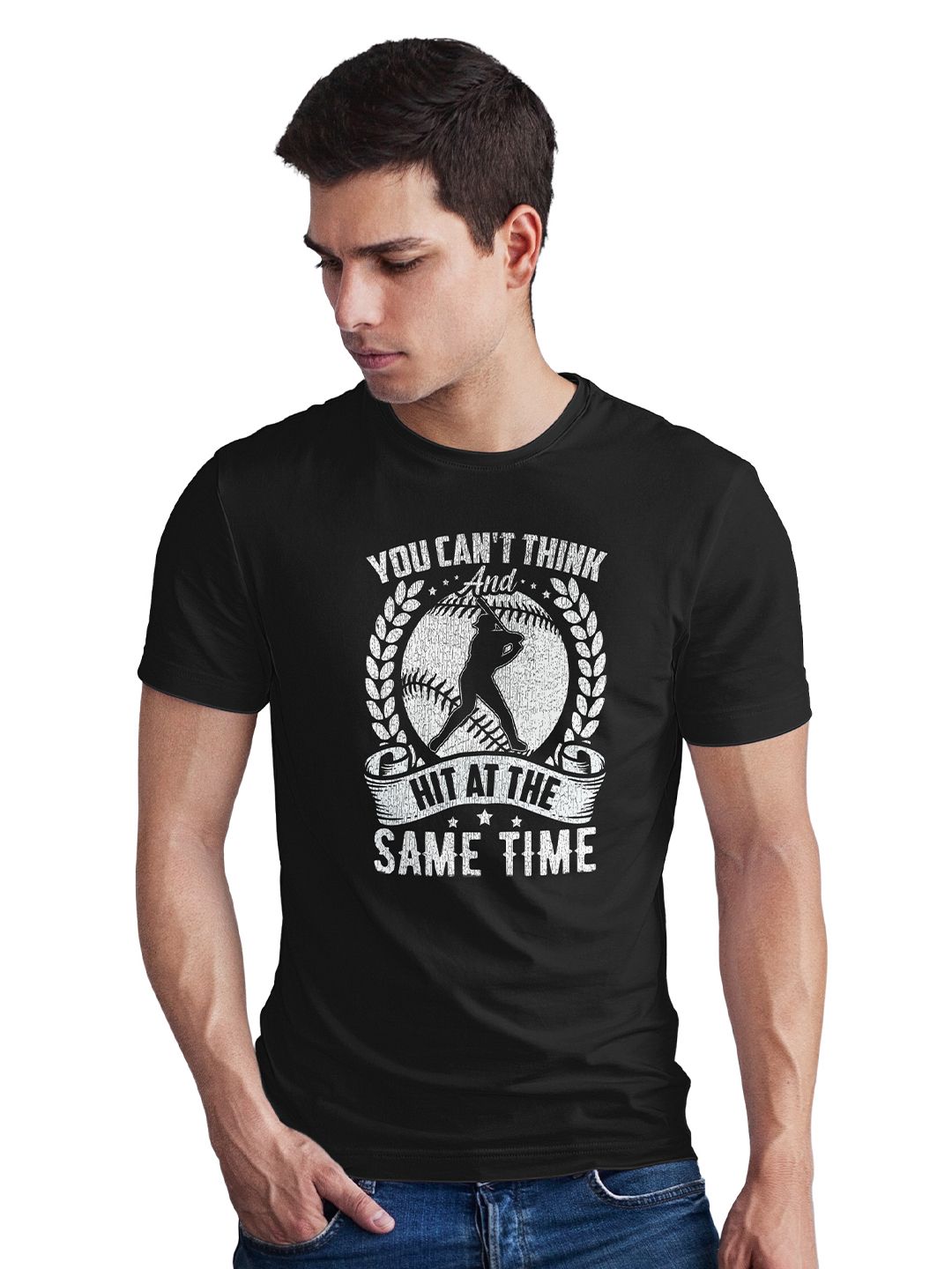 Seekbuylove Men Sports Printed Bio Finish T-shirt