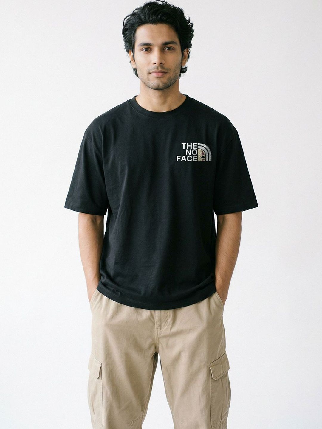 Buy Crazymonk Men Oversized Graphic Spirited Away Anime Drop