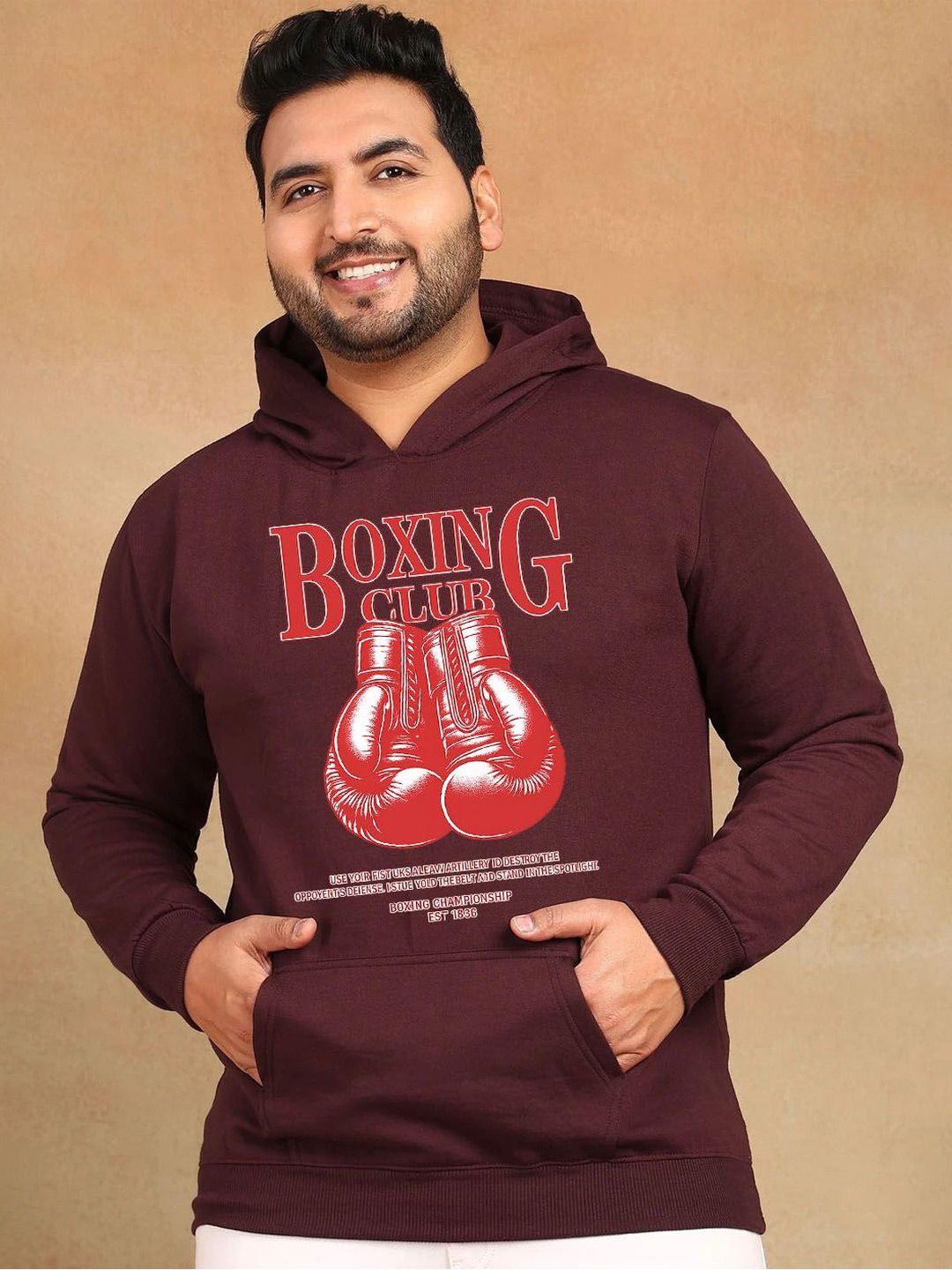 Moda Rapido Men Printed Hooded Sweatshirt