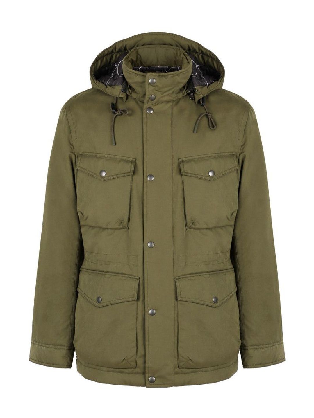 Woolrich Olive Solid Hood Jackets