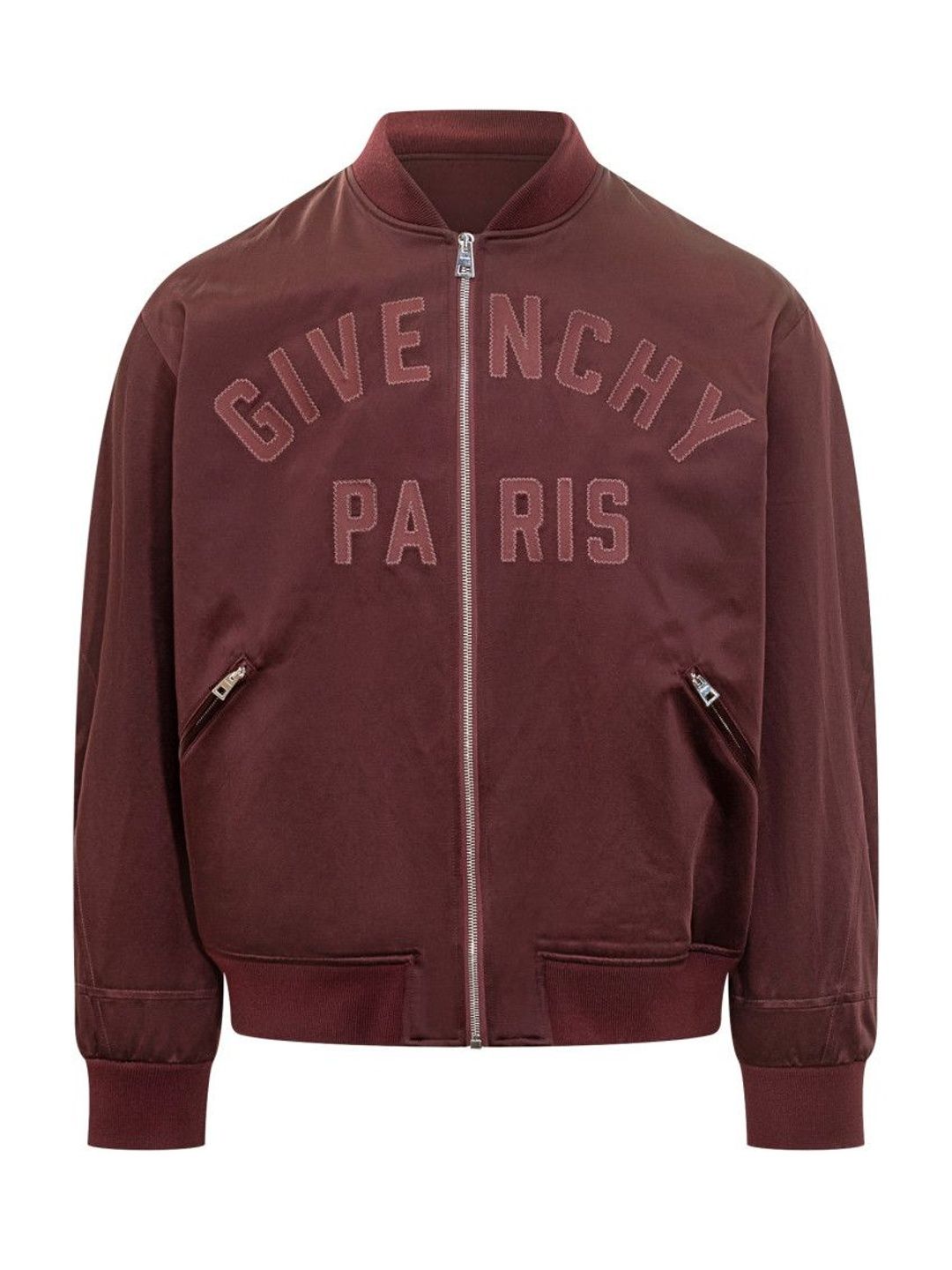 Givenchy Red Logo Mandarin Collar Jacket