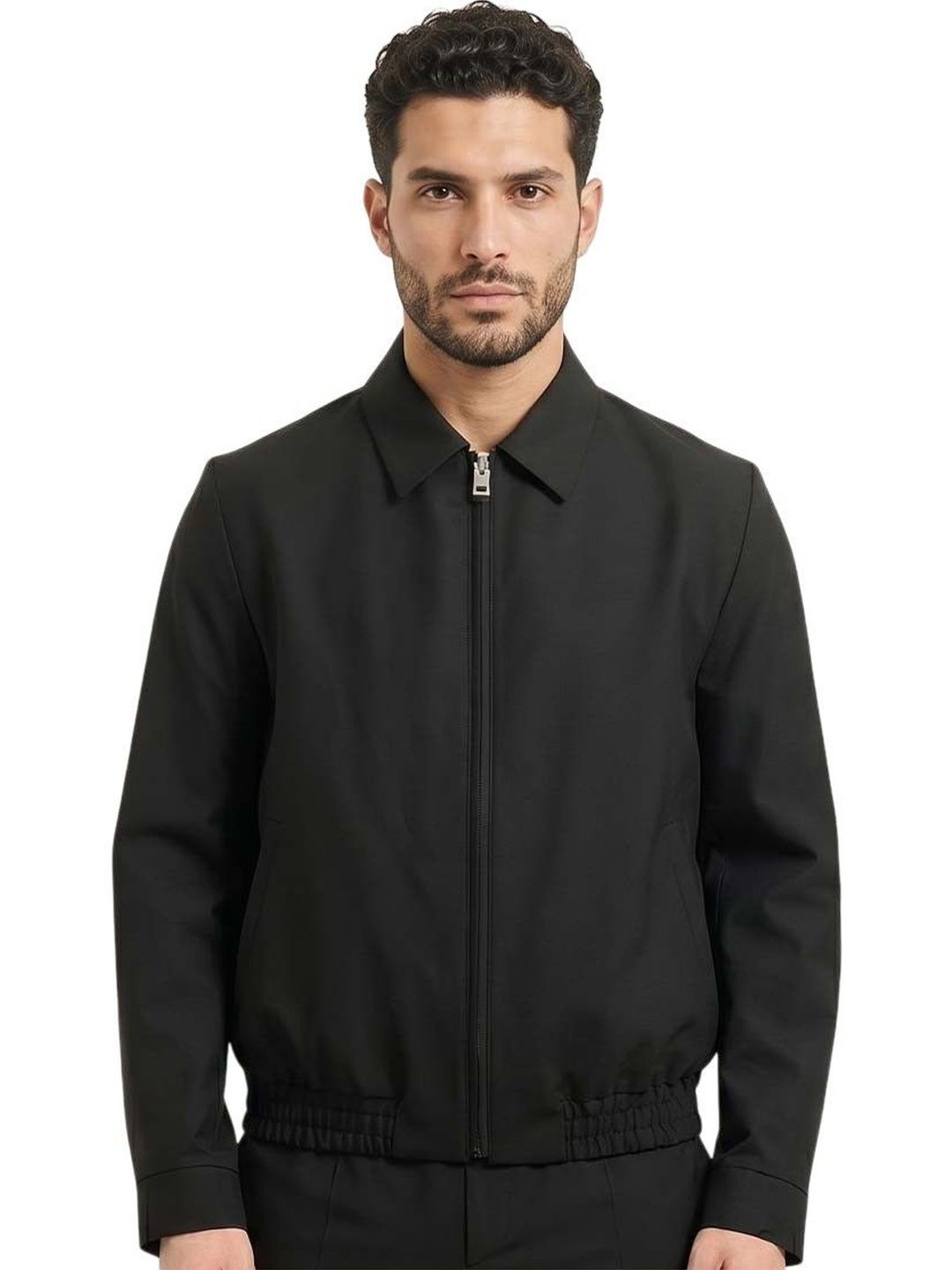 Hugo Boss Black Shirt Collar Jacket