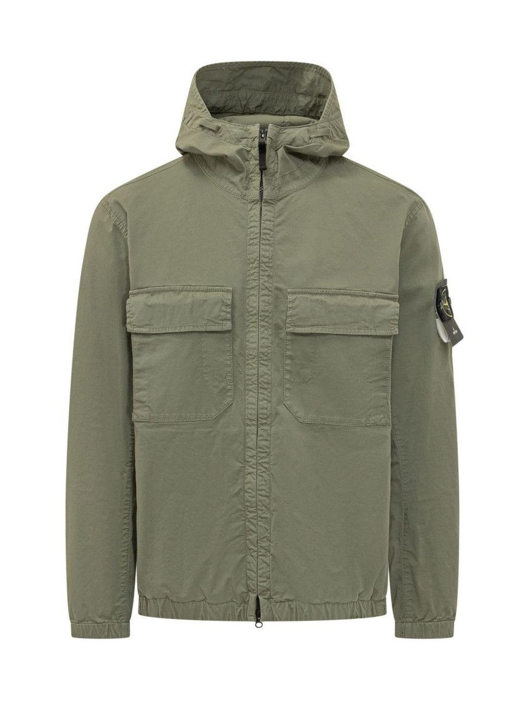 Stone Island Green Solid Hood Jacket