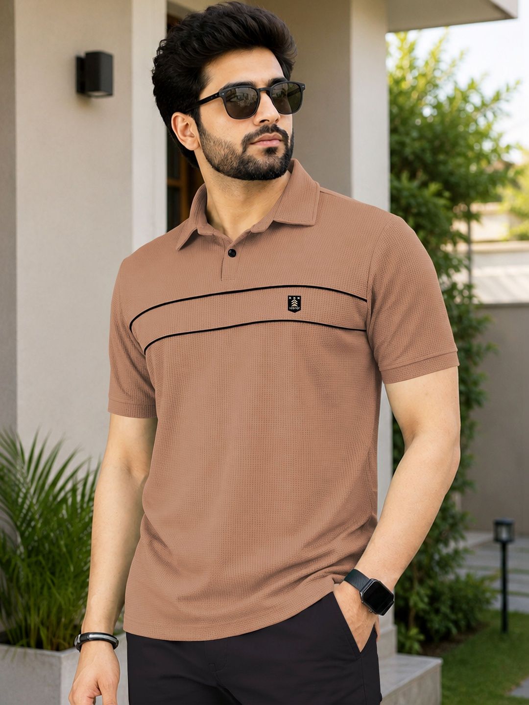 VeBNoR Polo Collar Pockets T-shirt