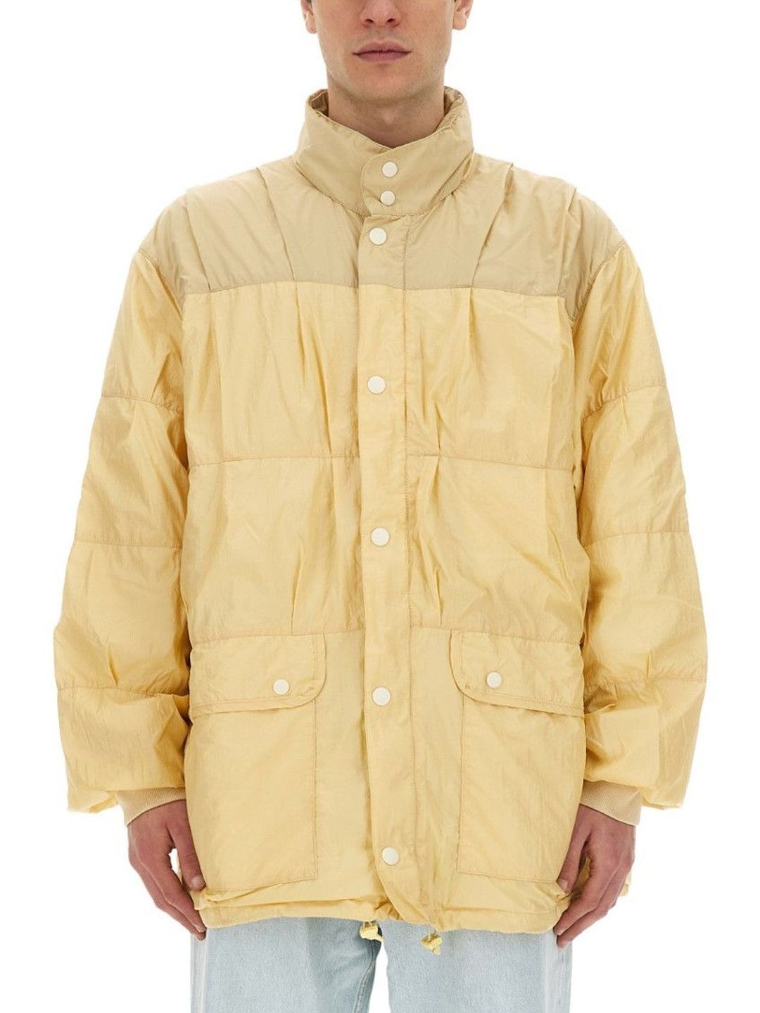 OUR LEGACY Light Yellow Solid Mock Collar Jacket