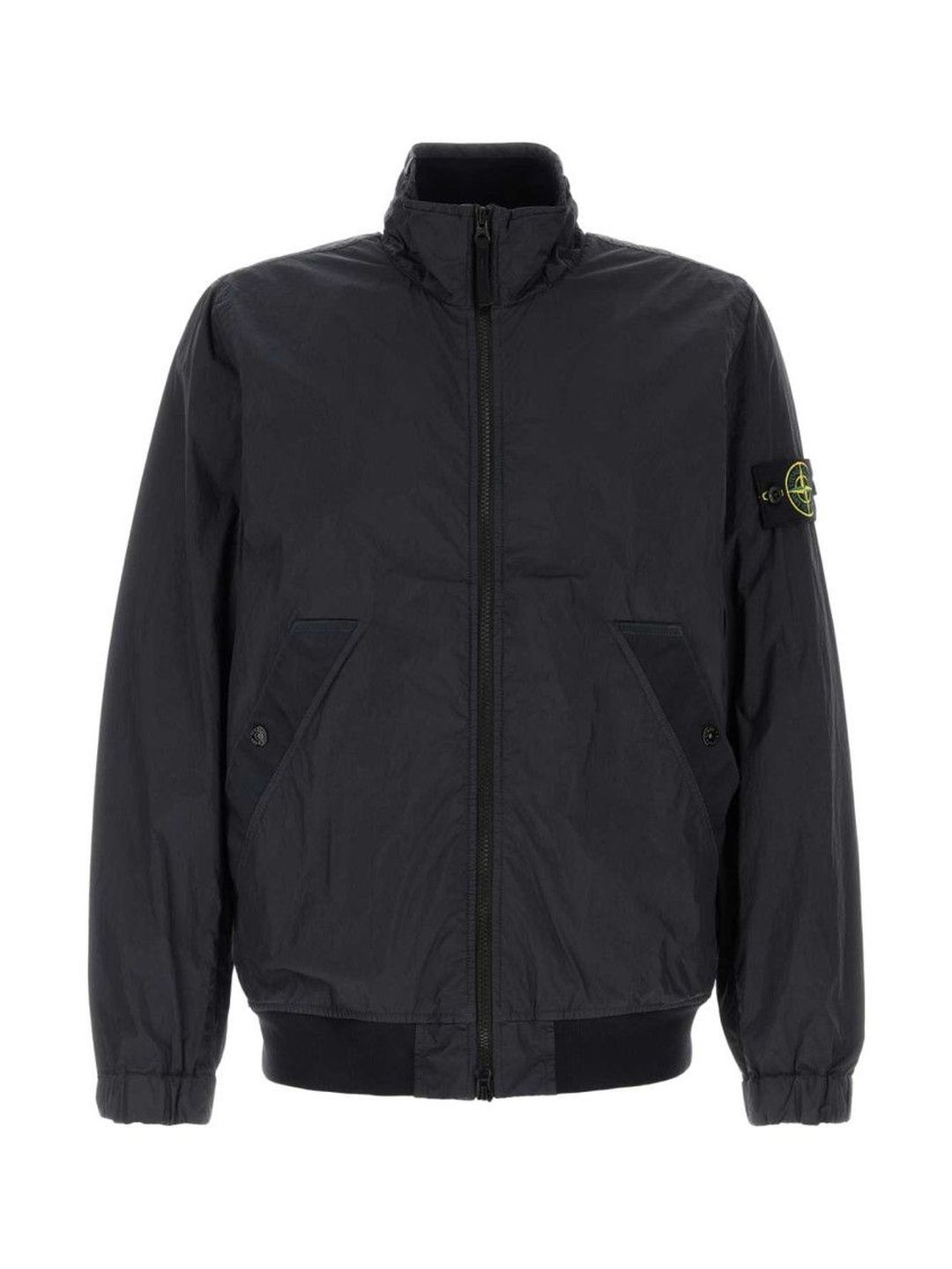 Stone Island Navy Blue Logo Jacket