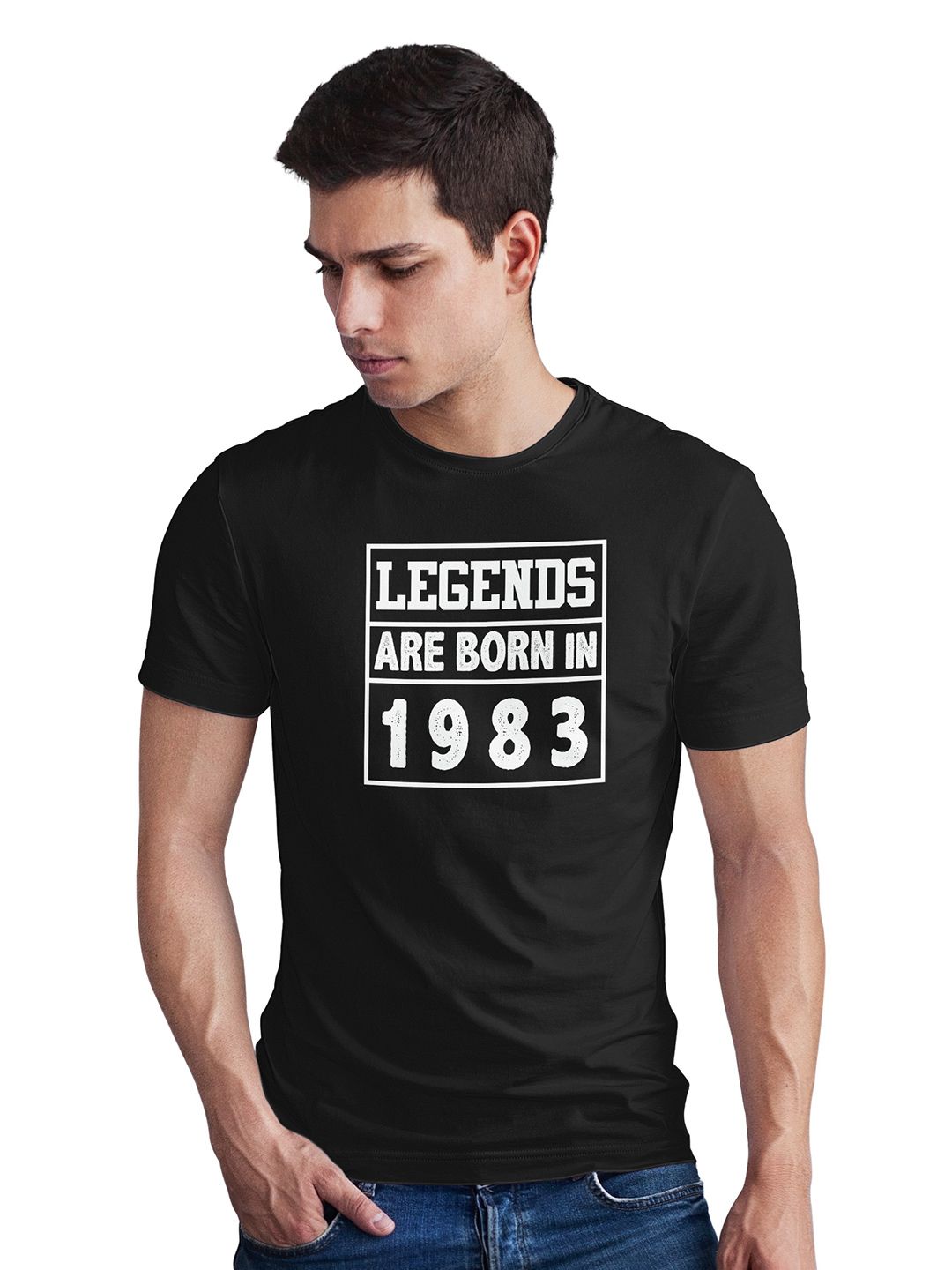 Seekbuylove Men Typography Printed Bio Finish T-shirt