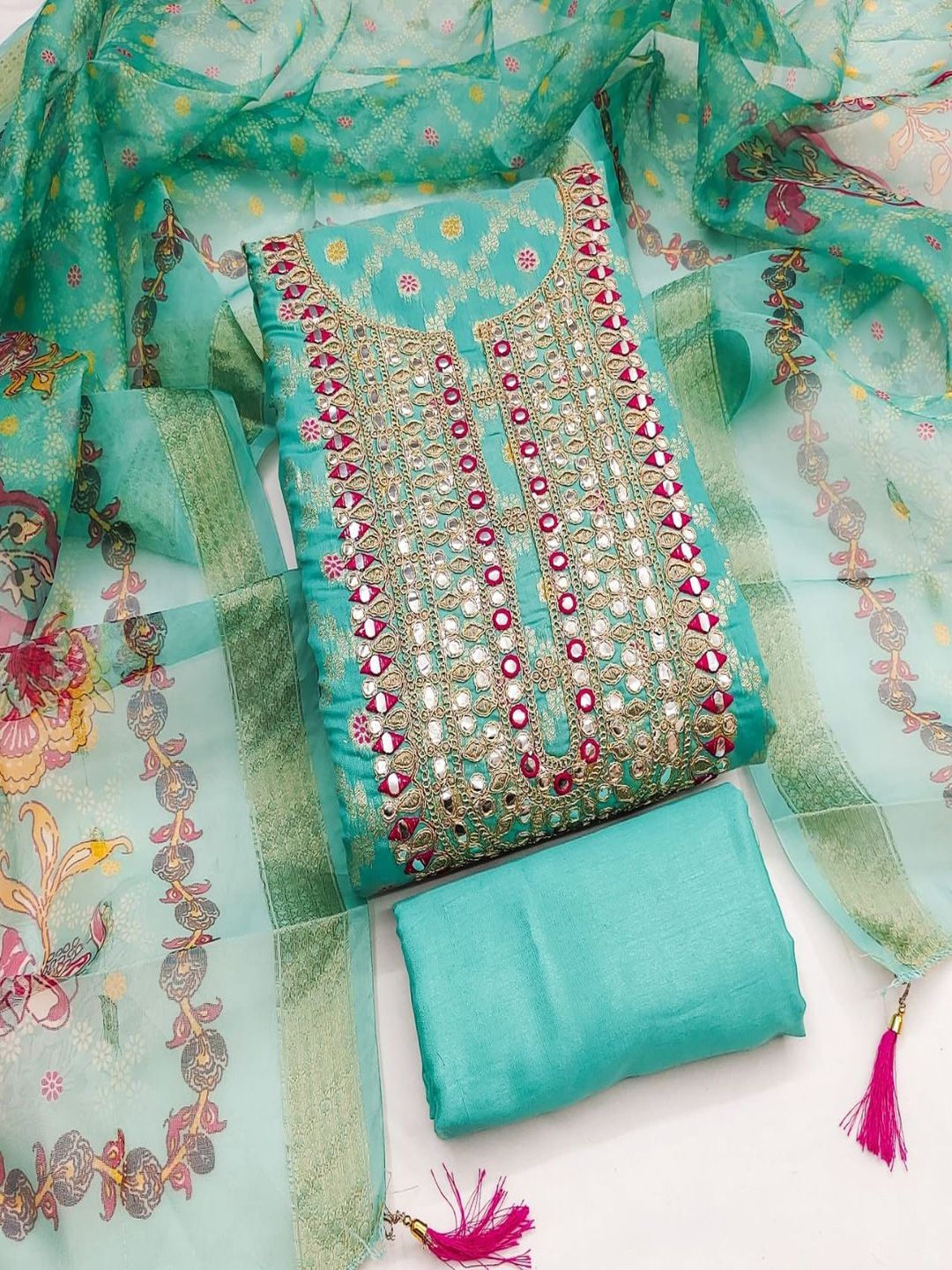 F 13 STUDIO Unstitched Dress Material