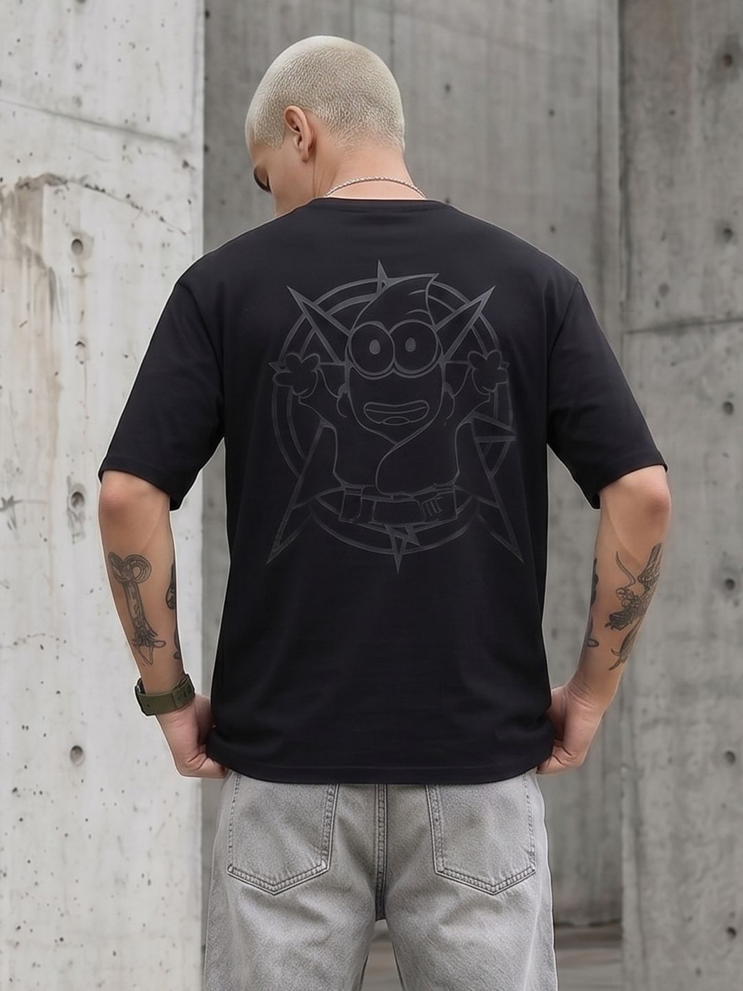 Minions by Kook N Keech Minions Printed Pure Cotton Relaxed Fit T-shirt