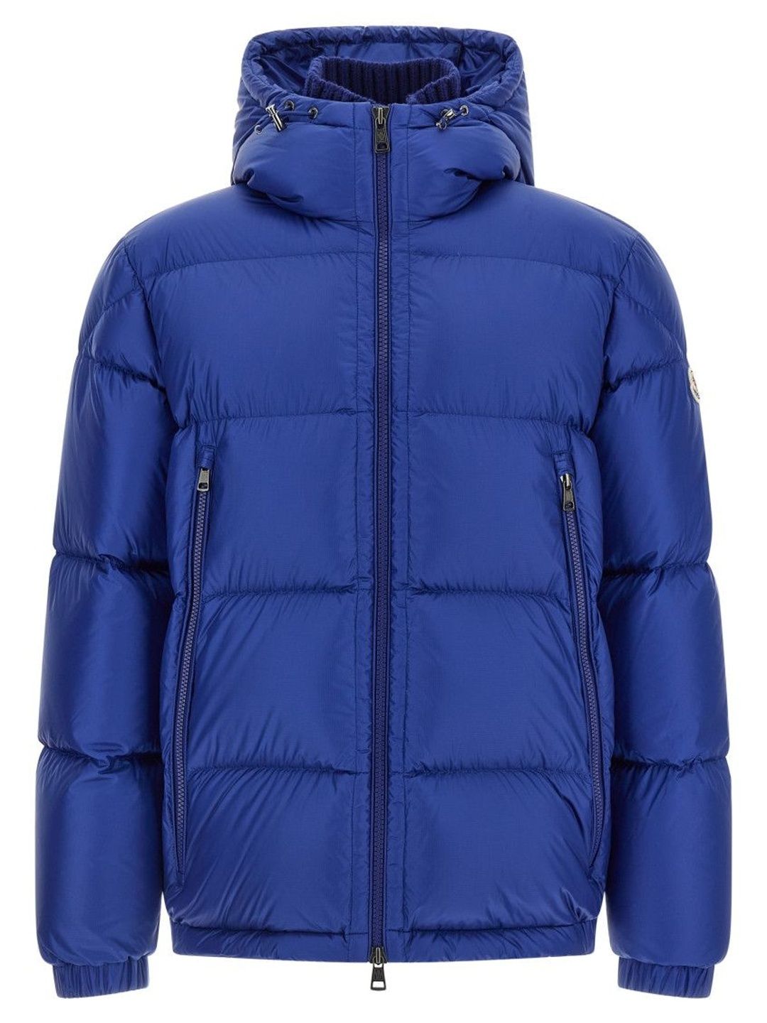 Moncler Blue Quilted Hood Jacket