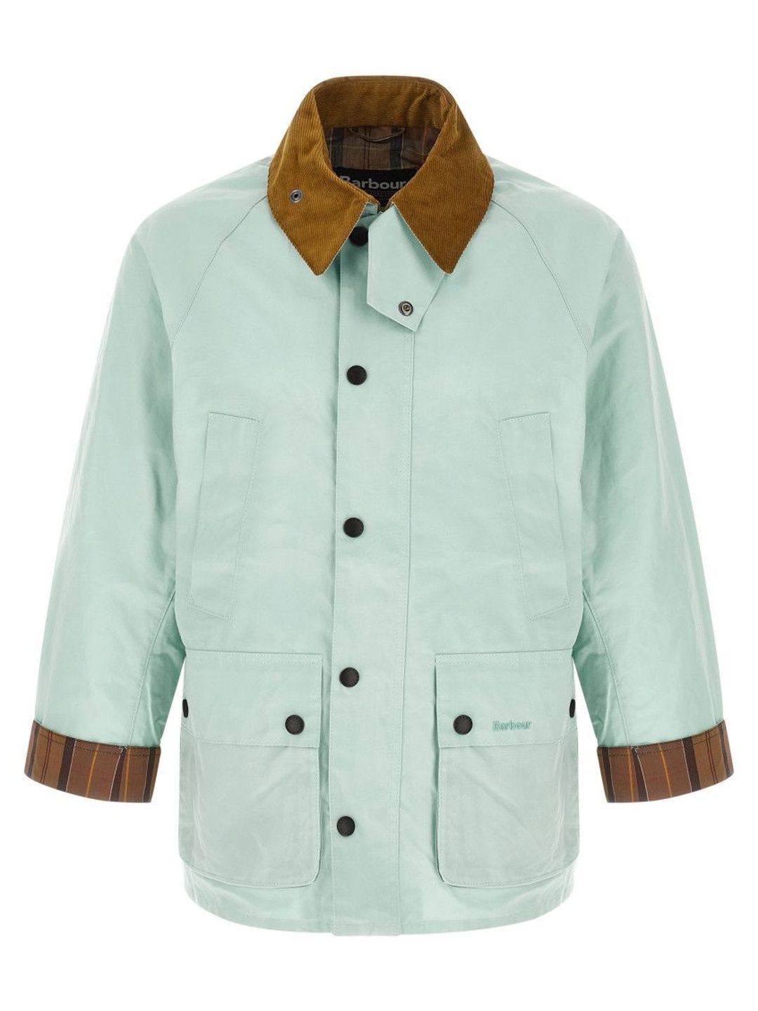 Barbour Light Blue Solid Jacket