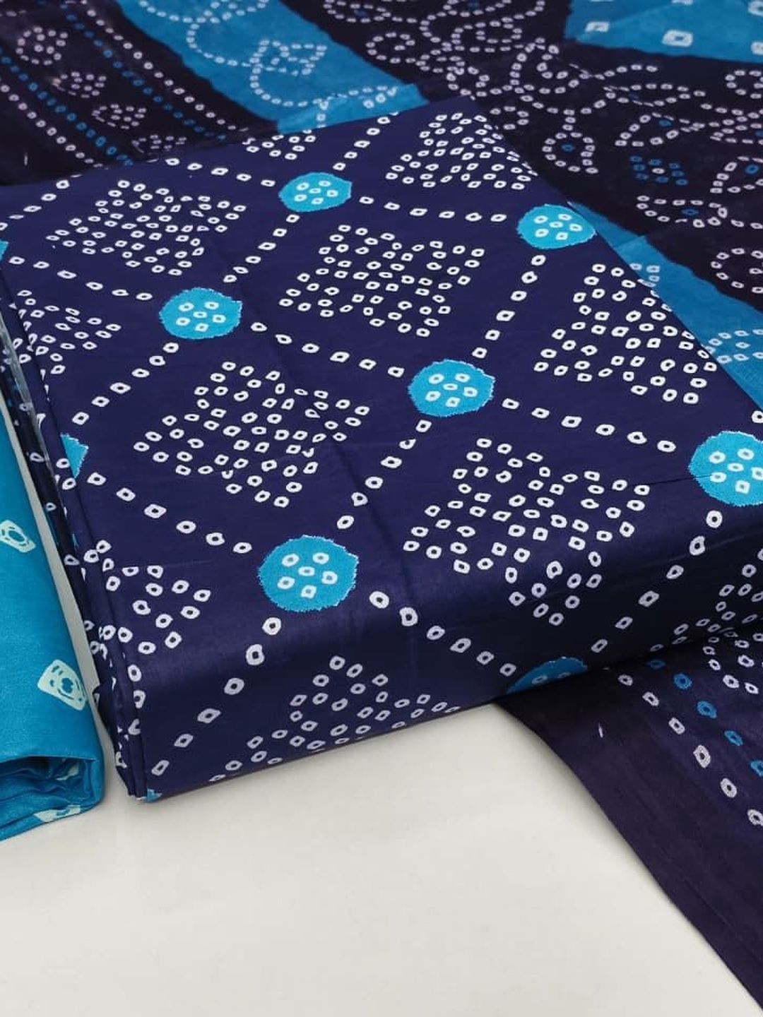 Keshar Printed Pure Cotton Unstitched Dress Material