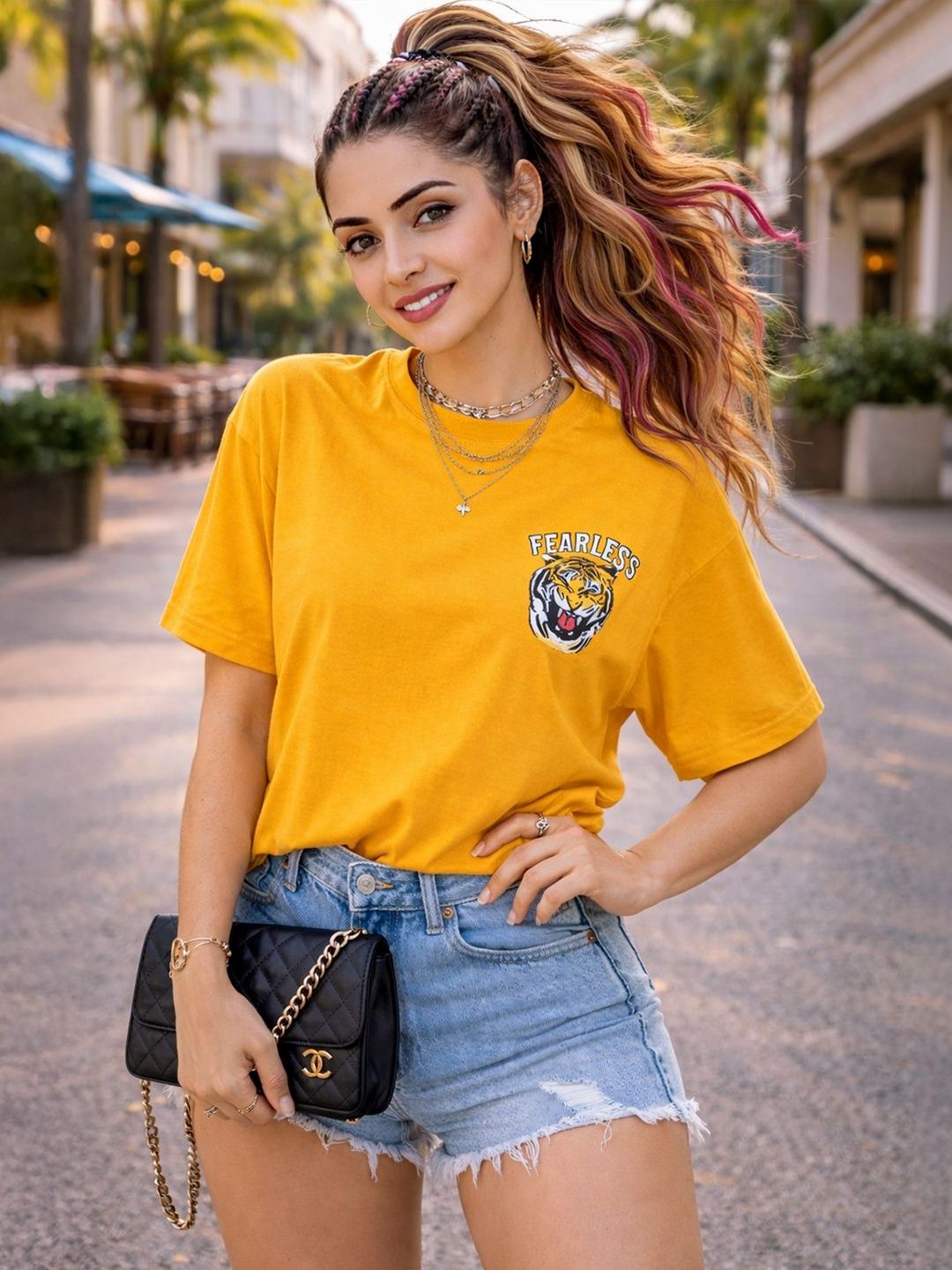 Leotude Women Printed T-shirt