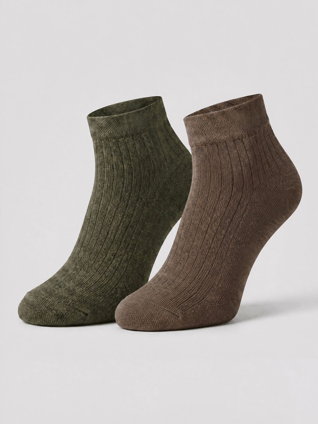 SZN Unisex Pack of 2 Cotton Assorted Patterned Ankle Length Socks