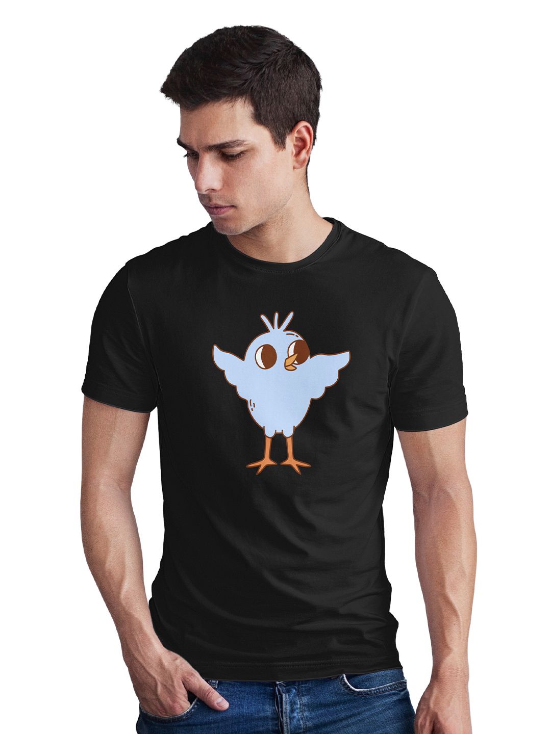 Seekbuylove Men Printed Bio Finish T-shirt