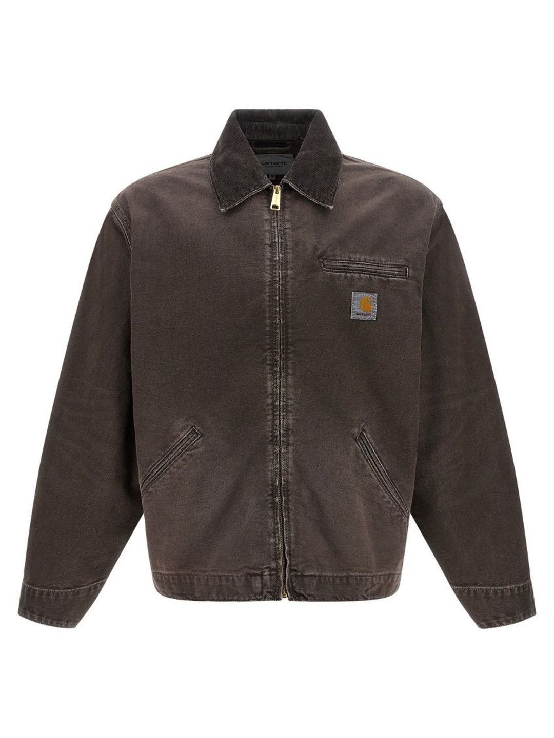 Carhartt WIP Brown Solid Shirt Collar Jacket