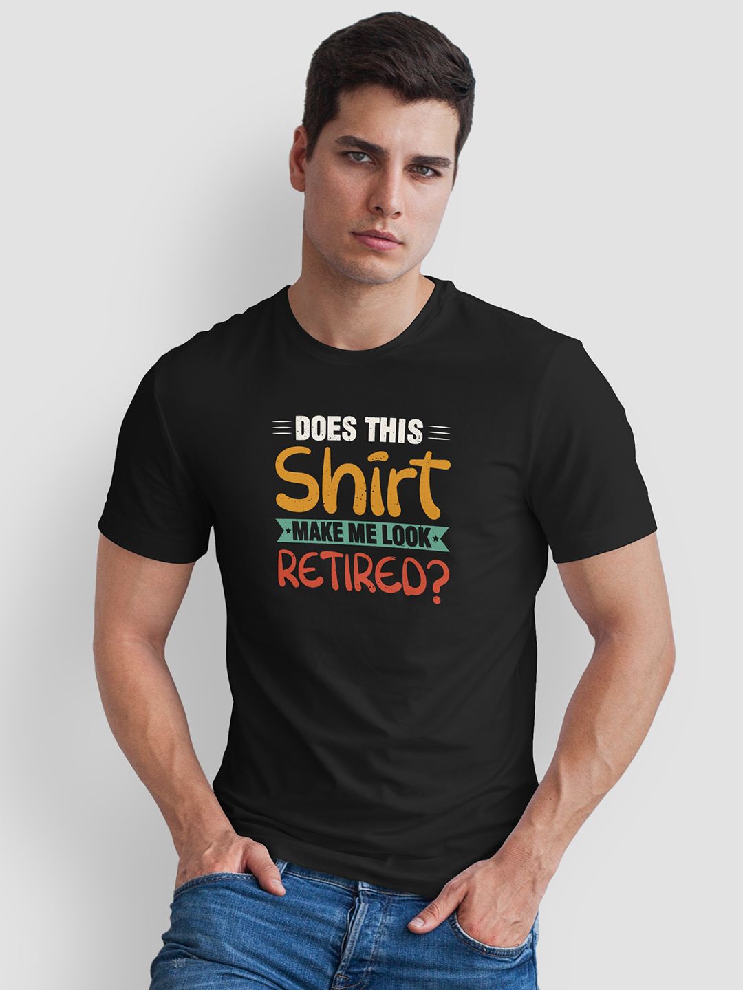 Seekbuylove Men Typography Printed Bio Finish T-shirt