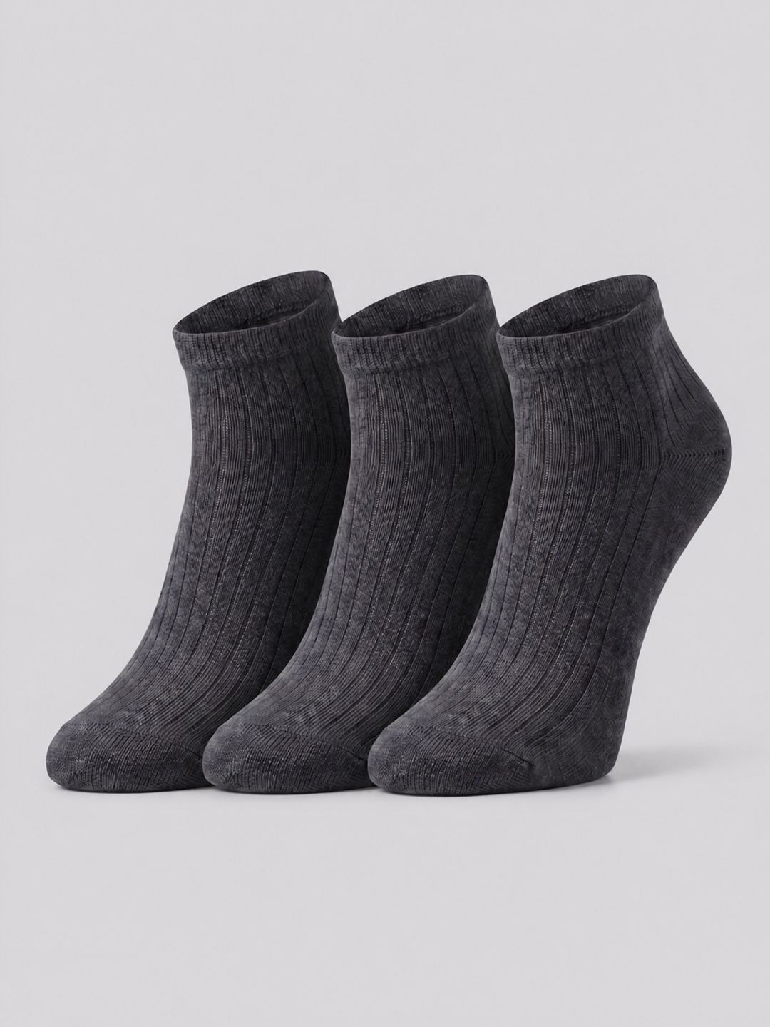 SZN Unisex Pack of 3 Cotton Patterned Ankle Length Socks